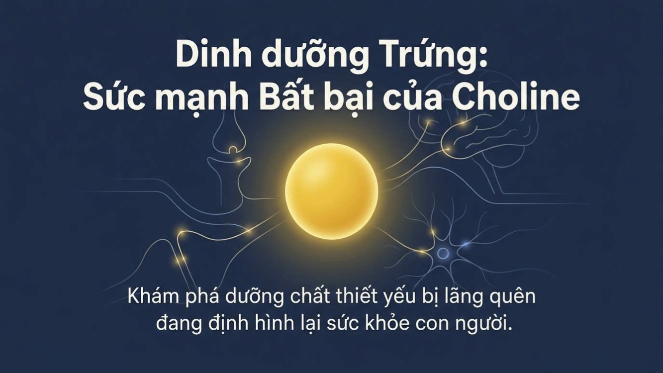 Dinh dưỡng trứng và sức mạnh của choline đối với sức khỏe
