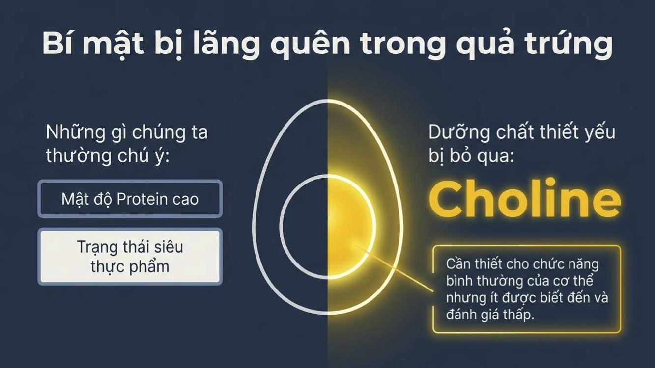 Choline được công nhận là chất dinh dưỡng thiết yếu từ năm 1998